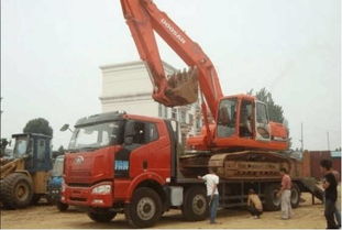 解放帶墻板平板運(yùn)輸車 挖機(jī)運(yùn)輸和普通貨物運(yùn)輸完美組合